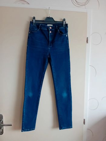Jean Taille Haute bleu foncé Cache cache