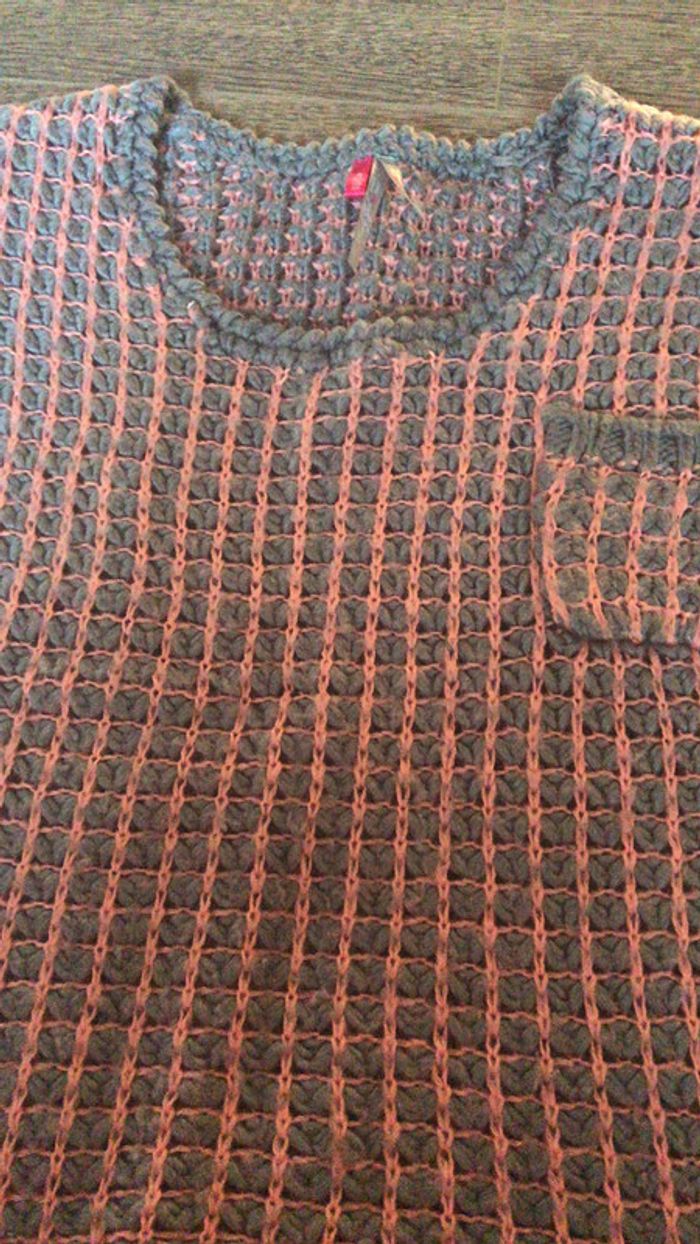 Débardeur gris / orange Orchestra 7/8 ans - photo numéro 2