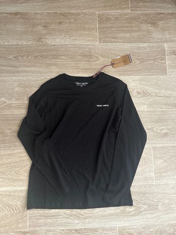 T-shirt noir à manches longues Teddy Smith 14ans