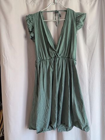 Robe mi longue kaki