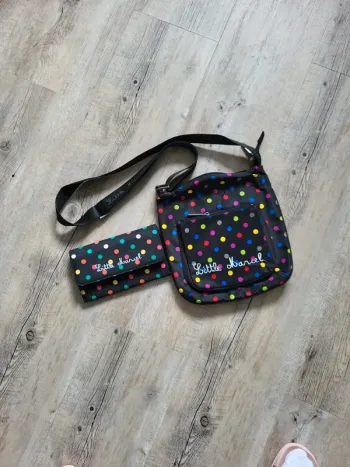 Sac bandoulière + Porte feuille Little Marcel