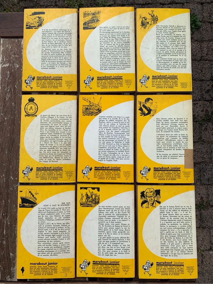 Lot 9 livres de la collection Marabout Junior - Vintage - photo numéro 2