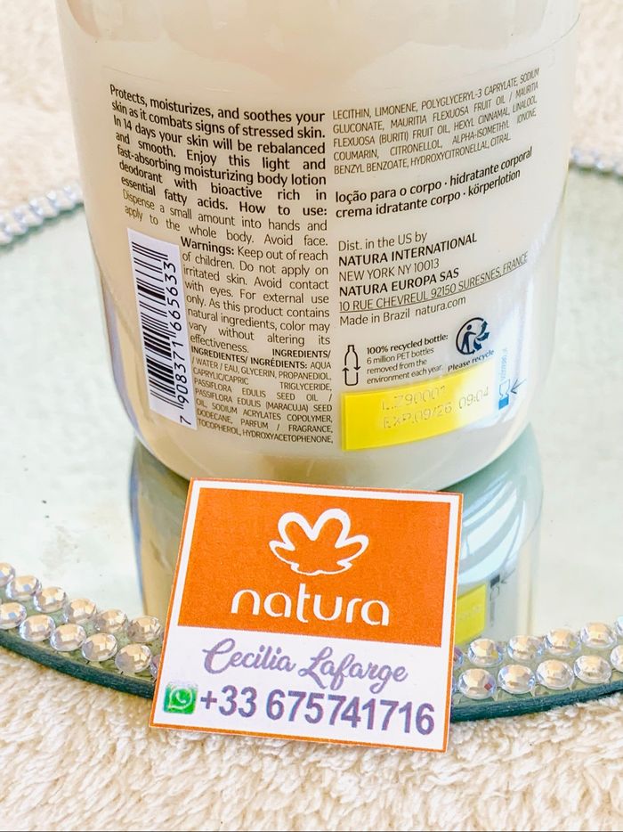 Hydratant Crème corps Natura Ekos Maracuya 400ml - photo numéro 2