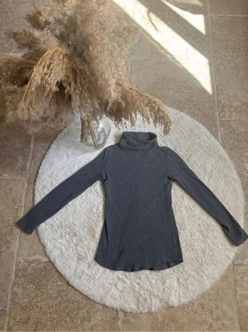 Col roulé gris taille XS
