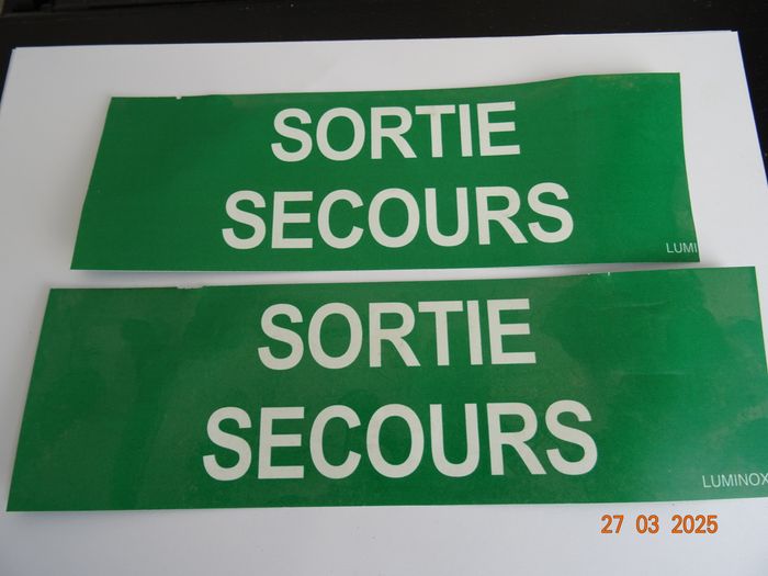 6 étiquette de signalistion sortie de secours - photo numéro 2