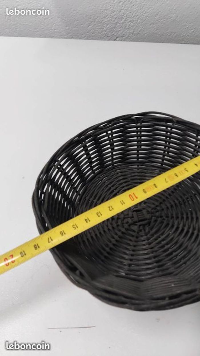 Panier en osier noir - photo numéro 2