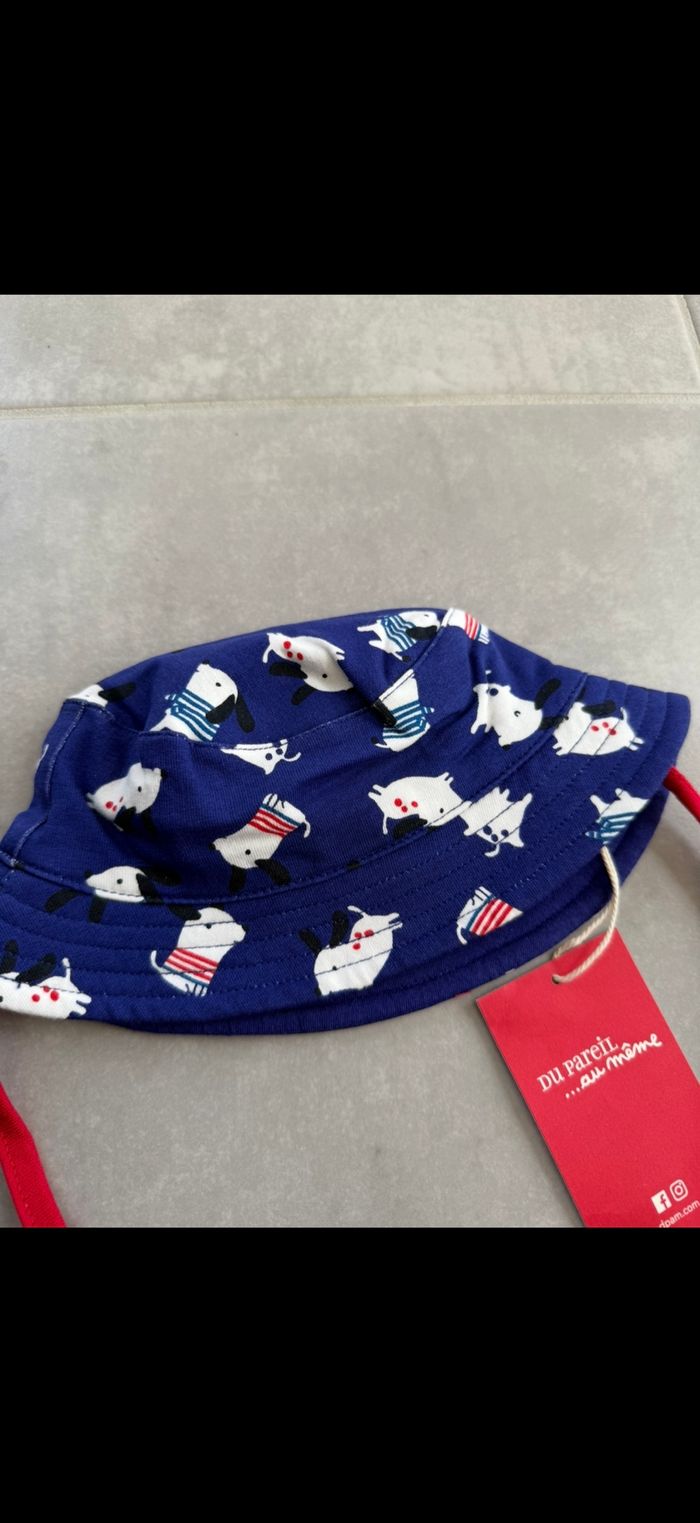 Chapeau avec ficelle 1/3 mois - photo numéro 2