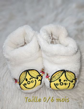 Chaussons Monsieur Madame – 0/6 mois