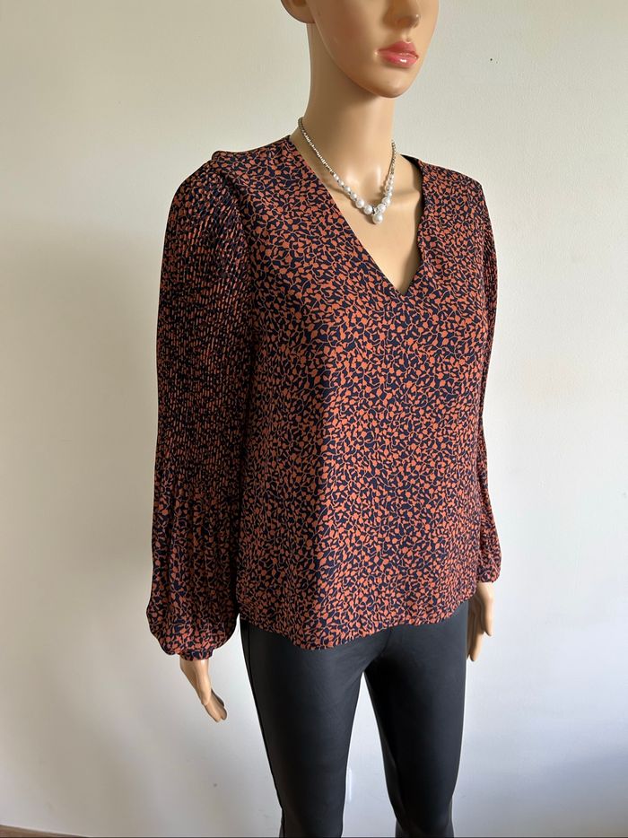 Blouse imprimée à manches longues Vero Moda taille S jamais portée - photo numéro 2