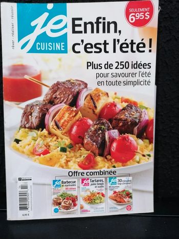 Je cuisine. Enfin c'est l'été