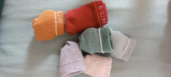 Lot 6 paires de chaussettes 6/12 mois