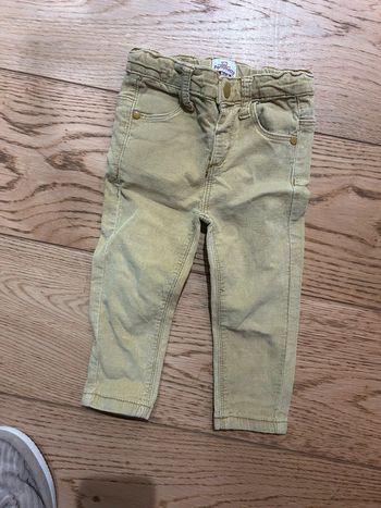 Pantalon velours 12 mois moutarde