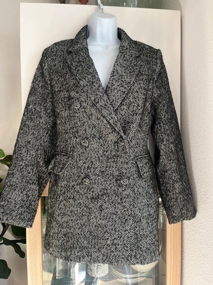 Manteau hiver laine h&m taille s - photo numéro 2