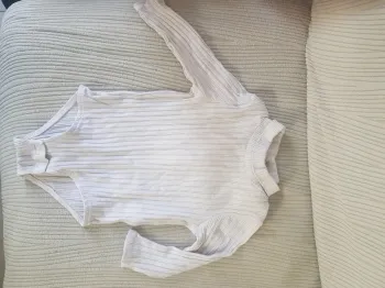 Body col roulé manche longue fille 18mois (noir/blanc)