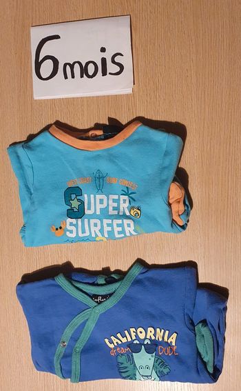Lot 2 pyjama bébé ete  6mois
