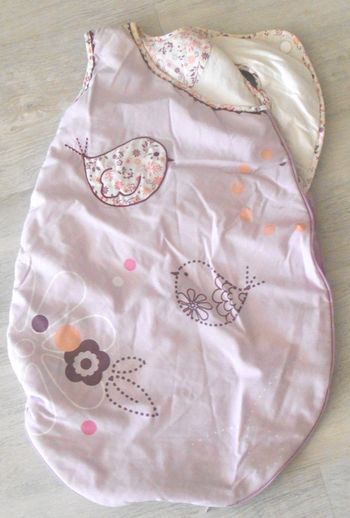 Gigoteuse 0-6 mois sans manche doublée