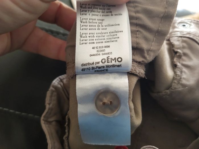 Pantalon beige typé Jean huilé - photo numéro 6