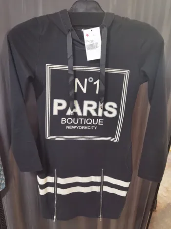 216806 robe/pull noir femme XS Paris