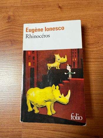 Livre rhinocéros d’Eugene Ionesco