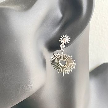 Boucles d’oreilles argentées en acier inoxydable/chirurgicale et hypoallergénique