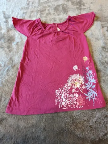 Tee-shirt rose kidkanai 4 ans