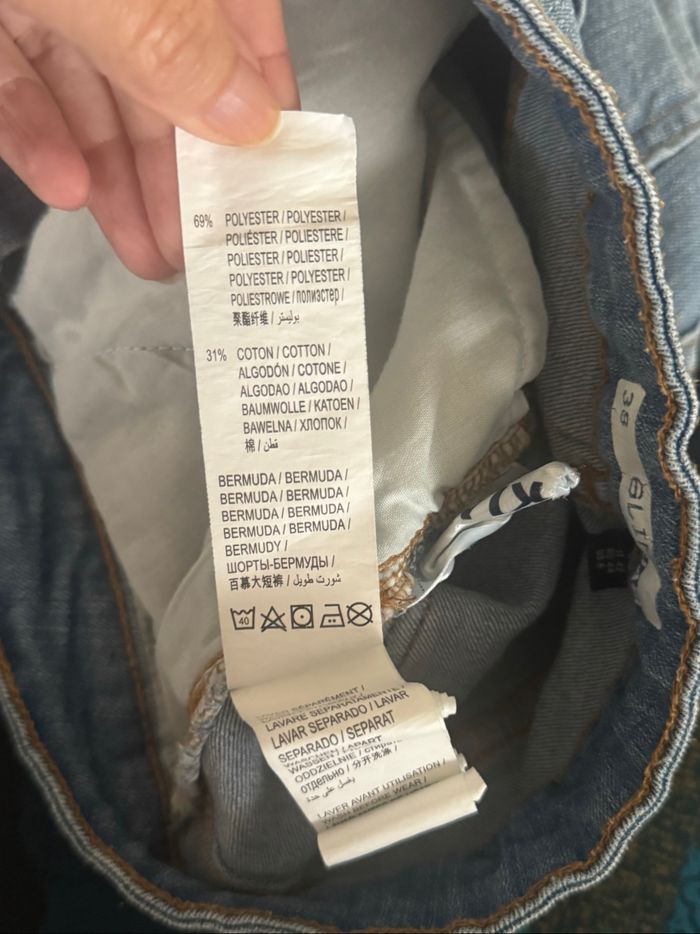 Short en jean t38 - photo numéro 3