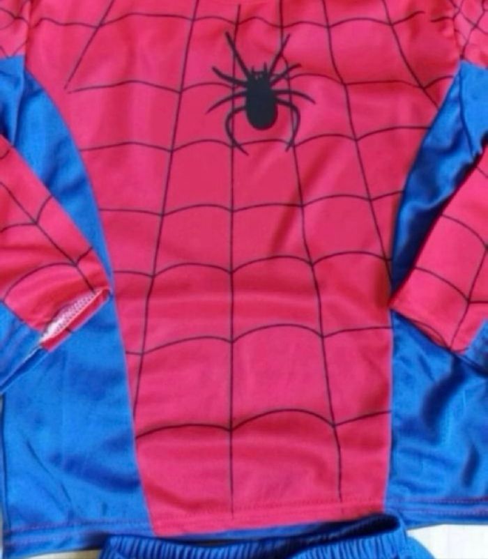 Déguisement Spiderman bleu et rouge 5-6ans - photo numéro 5