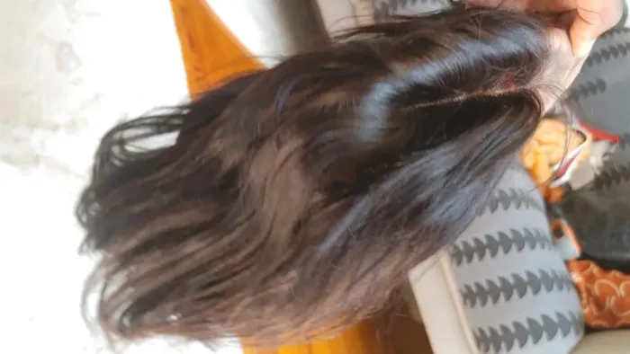 Perruque lace wig Bob en cheveux humains 100 pour 100 naturel 2B - photo numéro 3
