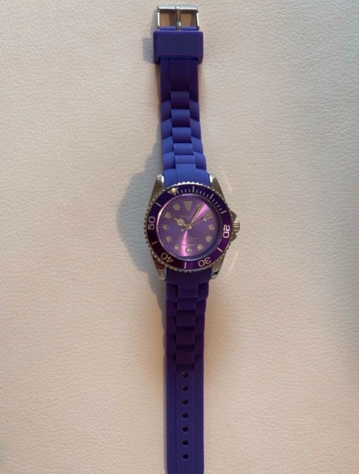 Montre Jet Time violette 3 atm résistance à l’eau Quartz - photo numéro 3