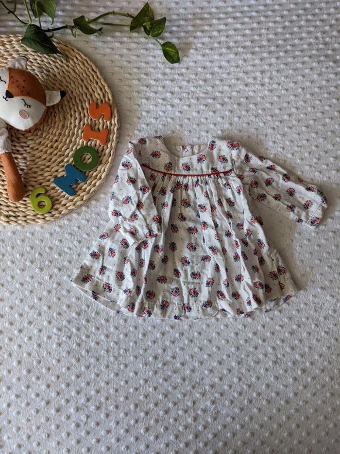 Robe fleurie Petit bateau 6 mois