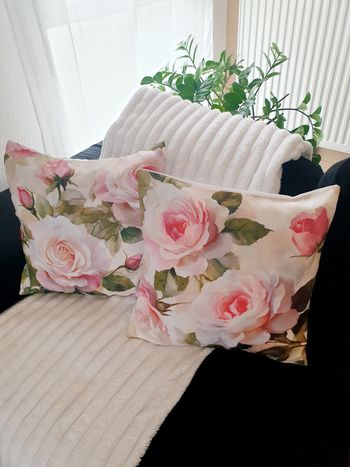 Housses coussin 45x45 (x2) bohème coloré – canapé salon