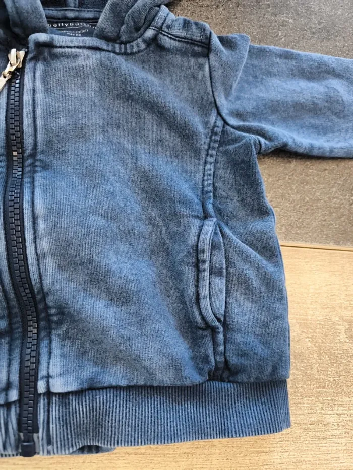 Gilet zippé garçon 6 mois BellyButton - photo numéro 4