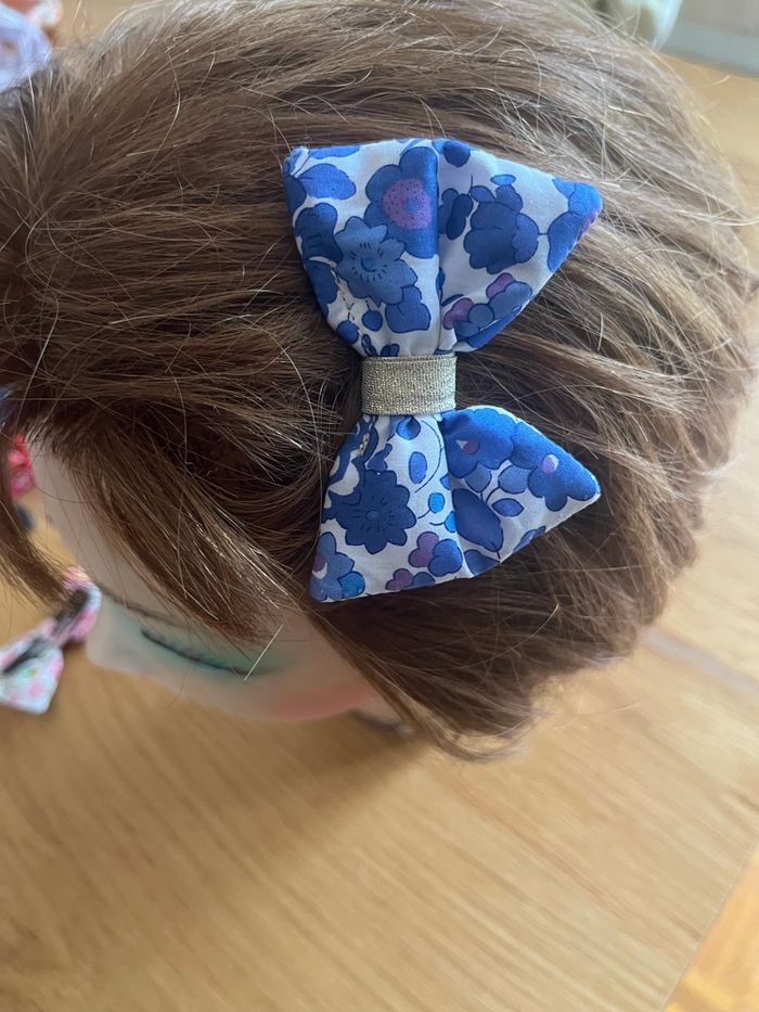 Lot. 2 barrettes en liberty - photo numéro 4