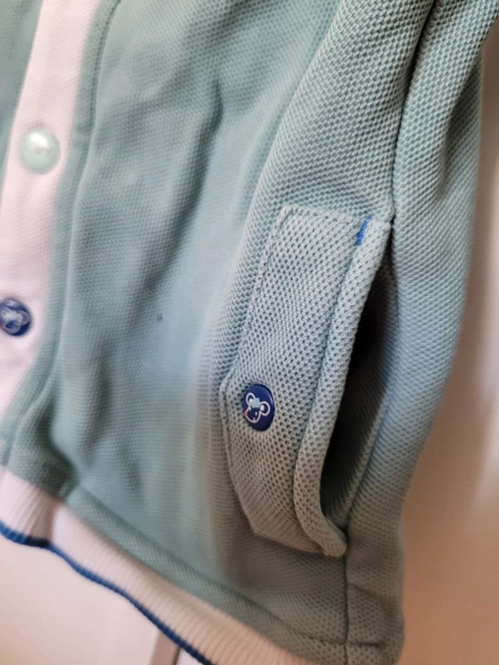 Lot 18 mois salopette ourson en jean et gilet - photo numéro 6