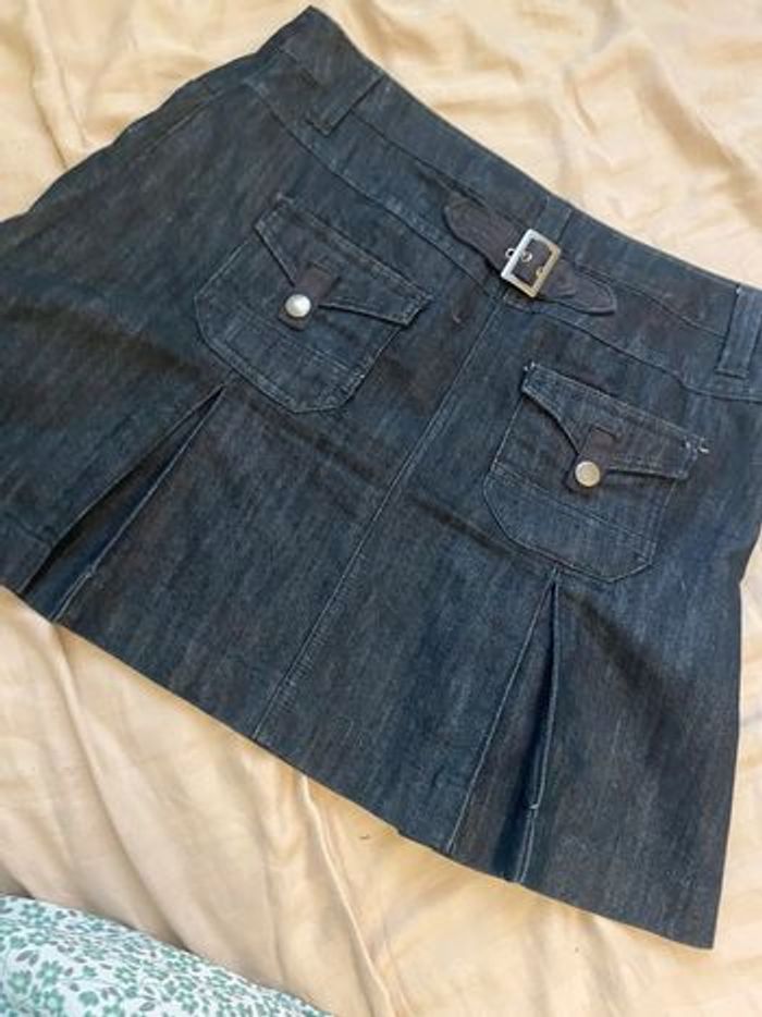 Jupe en jean vintage Camaïeu – Taille 44 - photo numéro 2