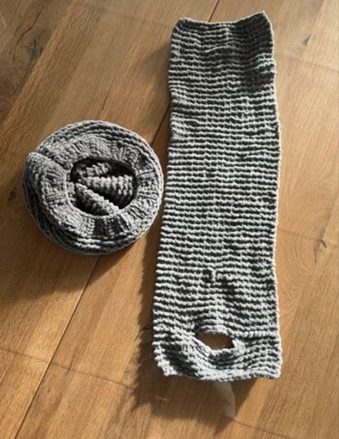 Bonnet + écharpe + plaid assorti - photo numéro 2