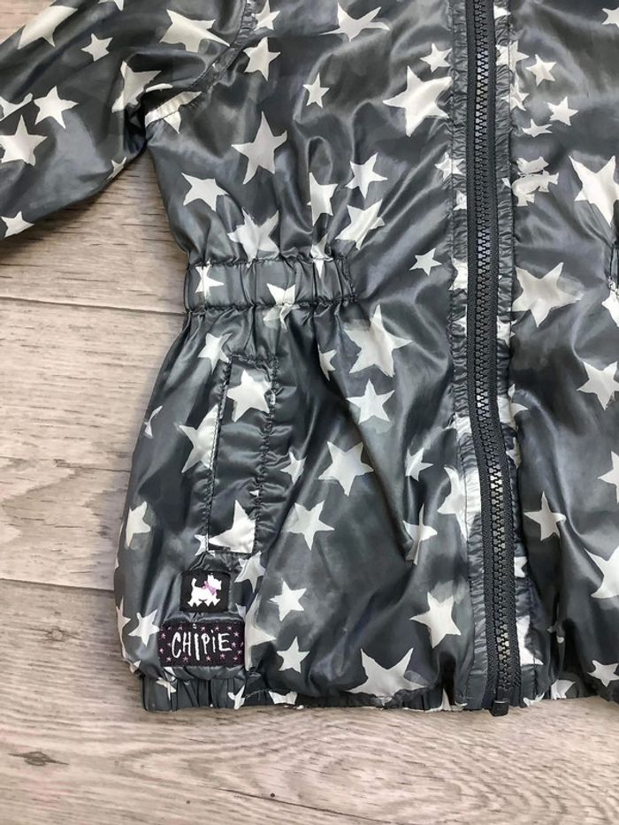 Veste coupe vent Chipie 2 ans Gris / étoiles blanches - photo numéro 4