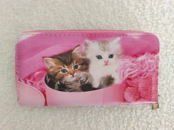 Portefeuille rose chat chaton neuf