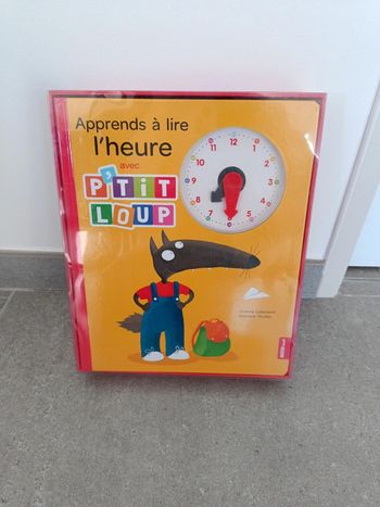 Coffret apprends à lire l'heure p'tit loup Aujourd'hui eveil