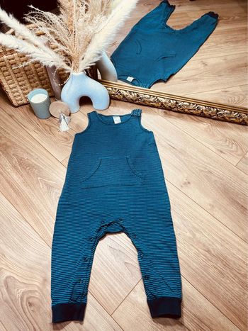 Taille 12-18 mois salopette d’été garçon H&M bleue * rayures * 💙