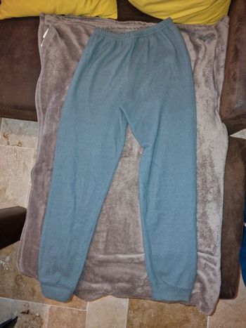 Bas de pyjama polaire gris