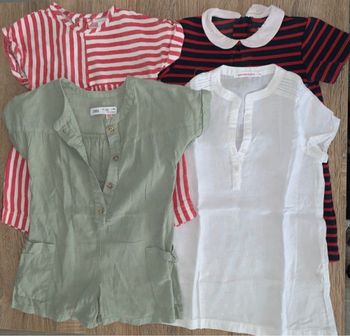 Robes et combi 3 ans. Zara et Monoprix