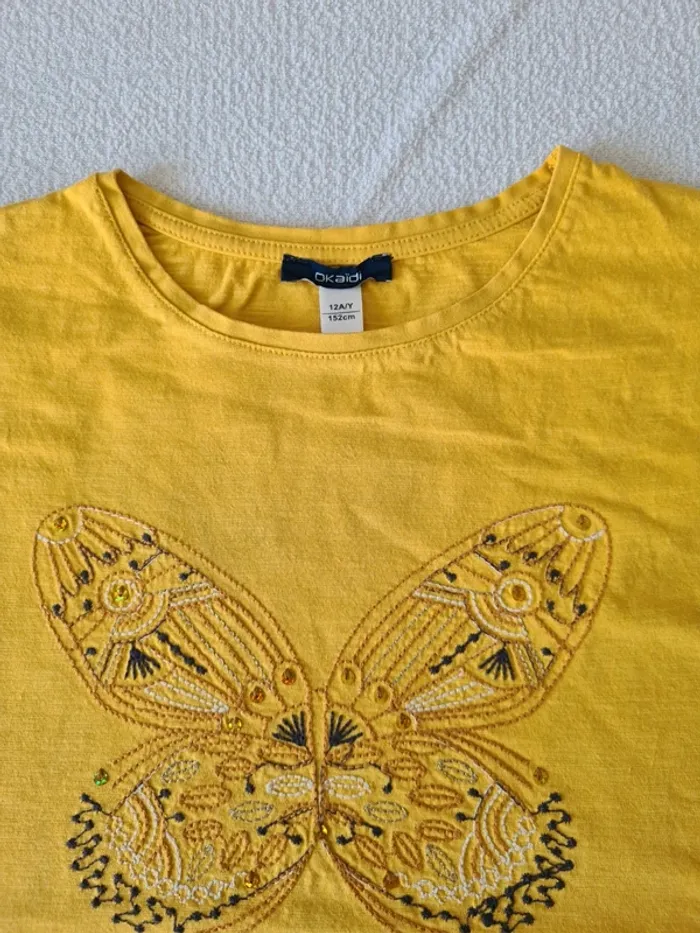 Lot de 2 t-shirts Okaidi 12 ans - photo numéro 4