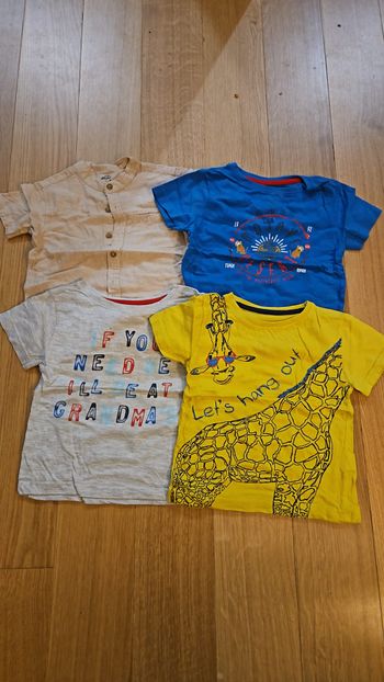 lot 3 tee shirts 1 chemise
