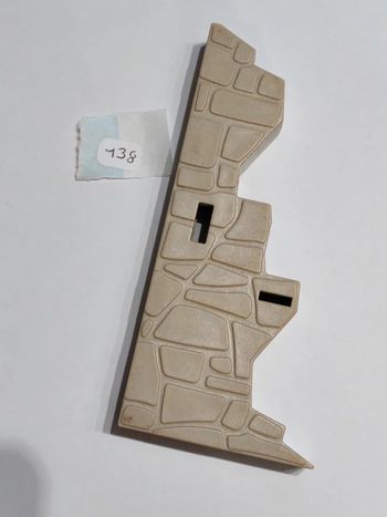 Playmobil system x extrémité de mur, ruine