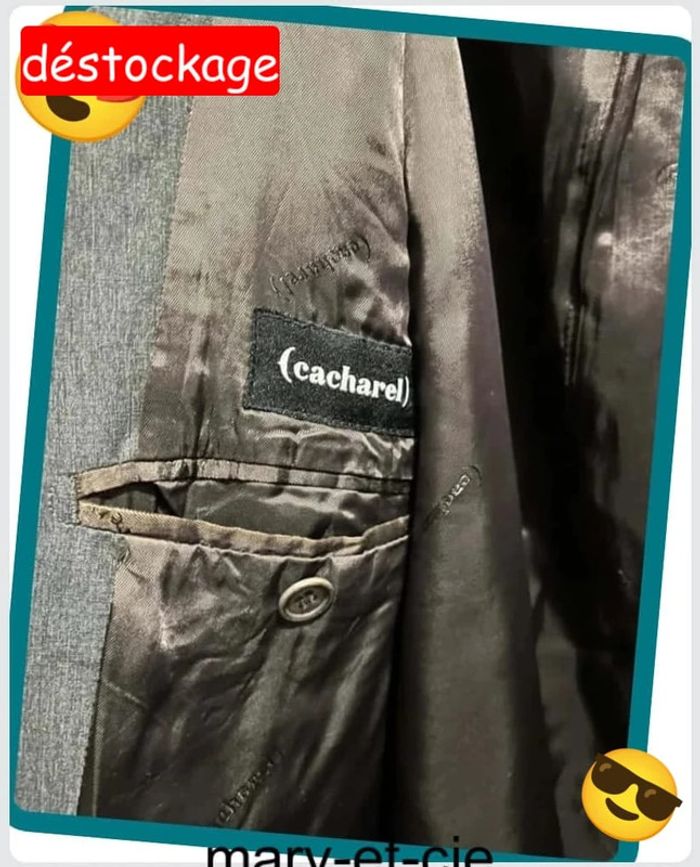 Blazer, veste de costume Cacharel, taille 54/46 - photo numéro 7