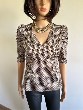 Blouse imprimée à manches courtes Morgan taille S jamais portée