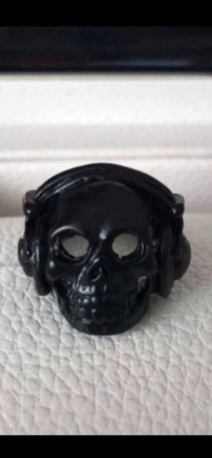 Bague noire, pour homme, taille 59 - photo numéro 8