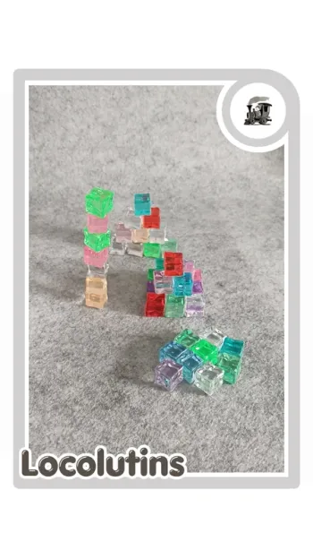 🚂 40 cailloux translucides ▪ jeux libres et table lumineuse