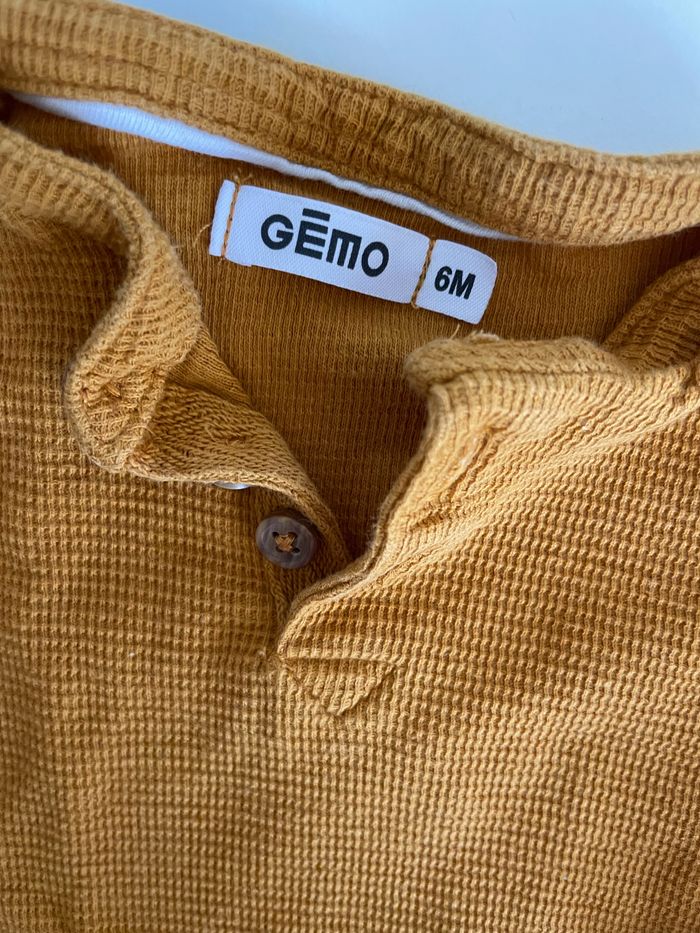 ENSEMBLE JEAN T-SHIRT MOUTARDE - photo numéro 3